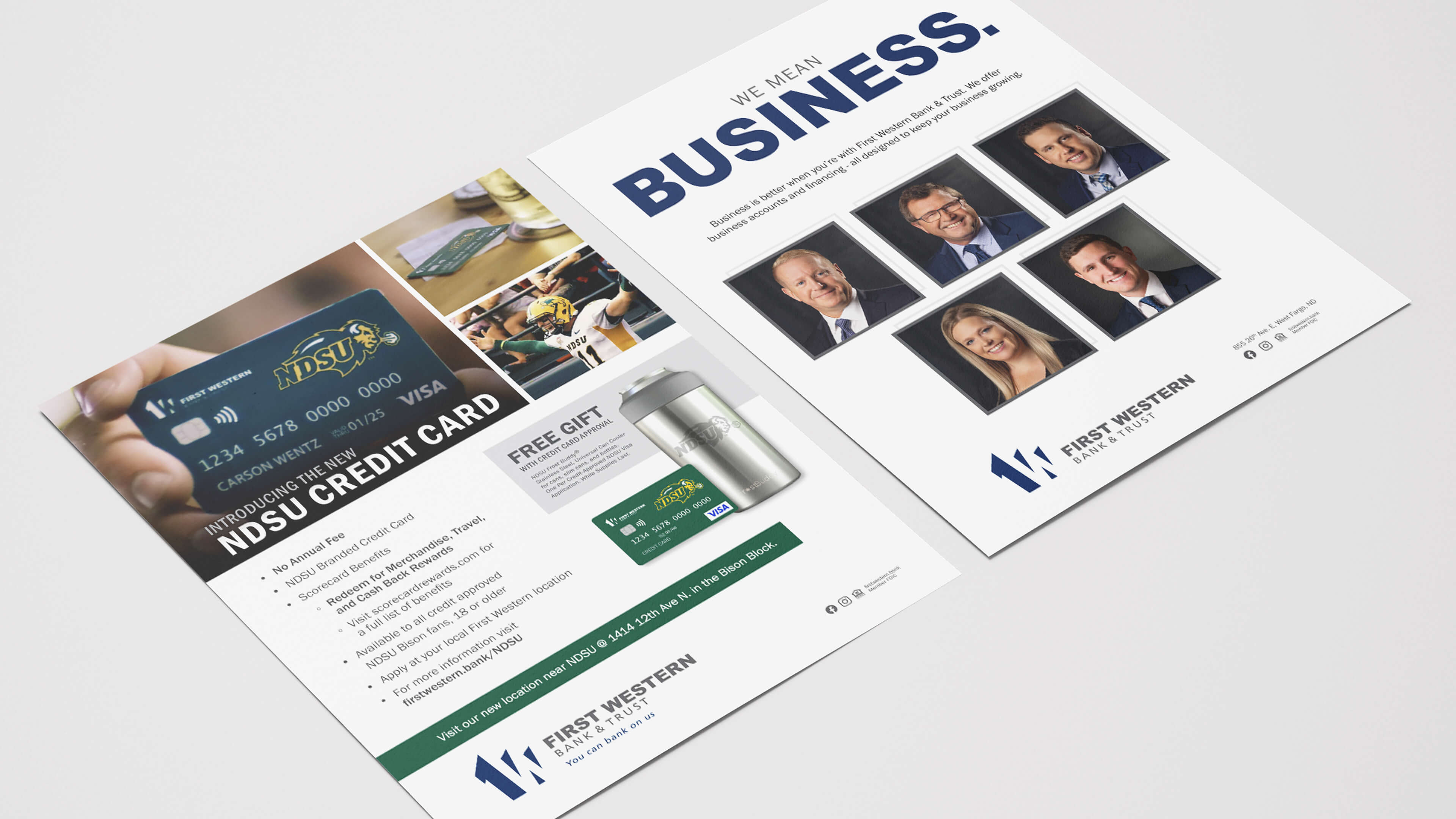 First Western Bank and Trust Print Ads